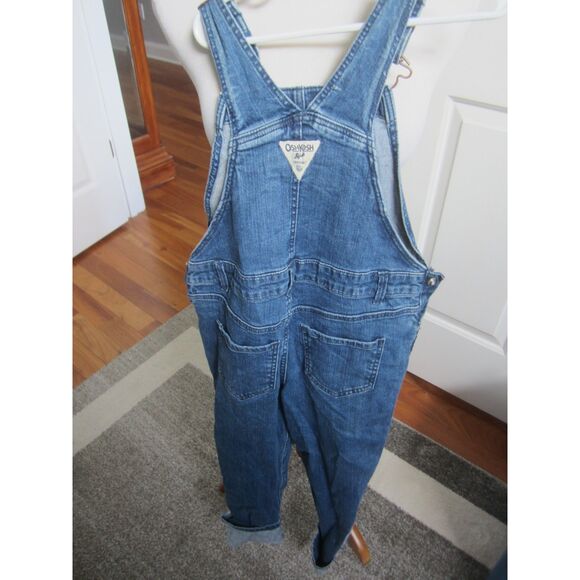 OSHKOSH GIRLS OVERALLS WITH GOLD METALLIC STRIPE ON LEG. SIZE 8 - Picture 4 of 5
